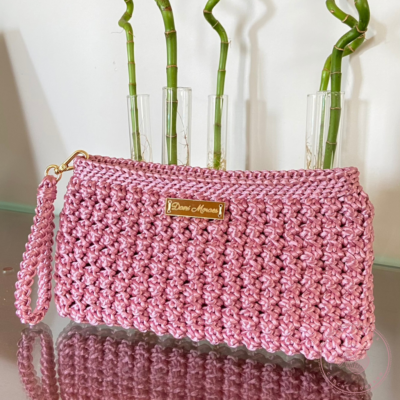 Clutch Gardênia Rosê